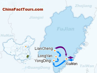 Fujian Tourist Map