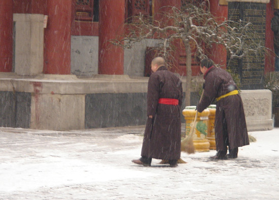 Monks in Lama Temple