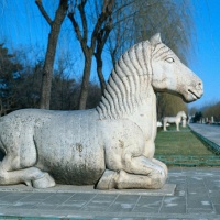 Horse Sculpture in Ming Tombs