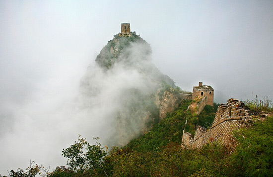 Simatai Great Wall in Clouds