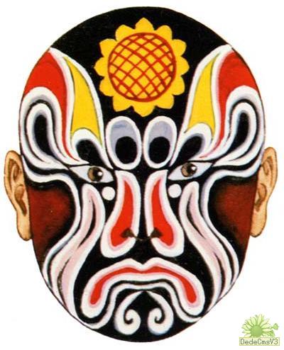 Colorful face of Beijing Opera