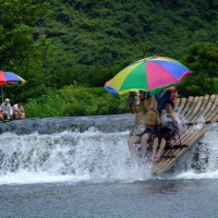 Bamboo Rafting In Yangshuo