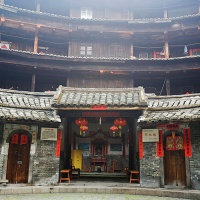 Huanji Lou, Fujian Earth Building Photos