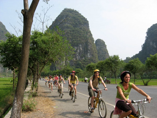 Biking in the countryside 