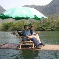 Bamboo Rafting on Yulong River