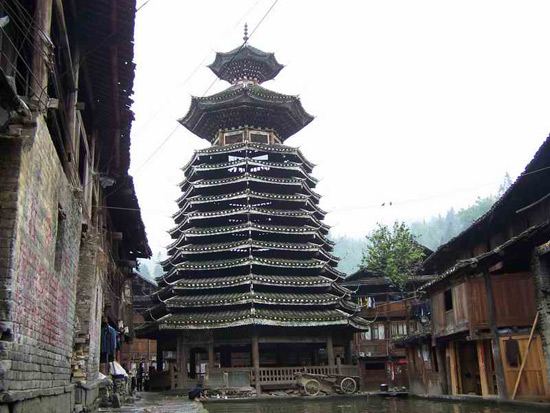 The Drum Tower in Zengcong Village