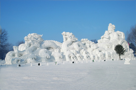 Harbin sun island sculptures