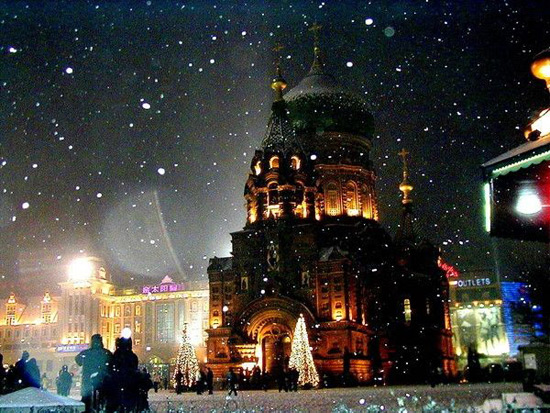 St. Sophia Church, Harbin Travel Photos,China Winter Tours