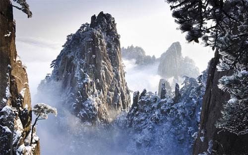 Huangshan in winter