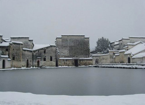 Hongcun Village in winter Anhui