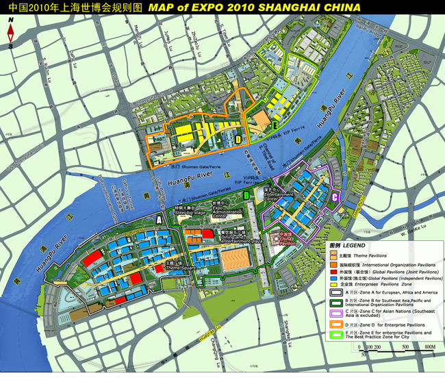 Shanghai Expo Tour Map