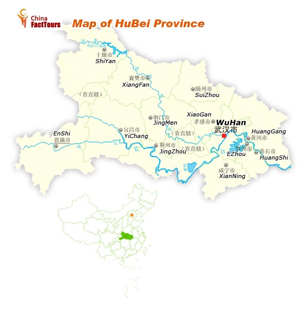 Map of Hubei