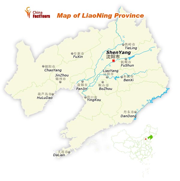 Map of Liaoning, Liaoning Map, China Liaoning