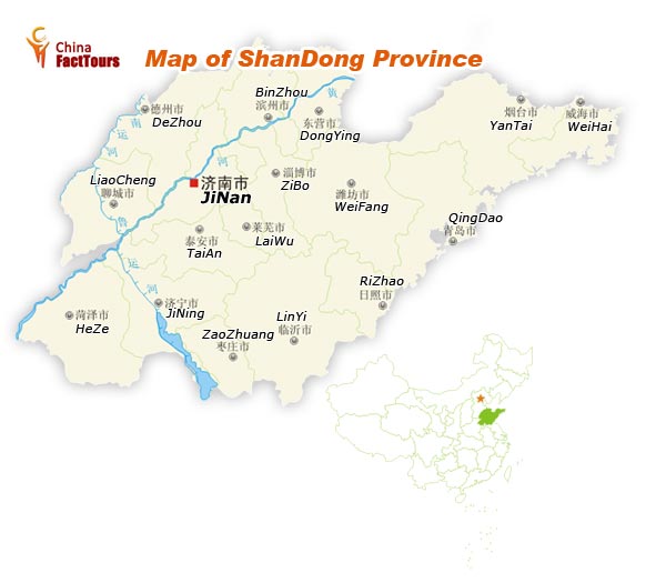 Map of Shandong