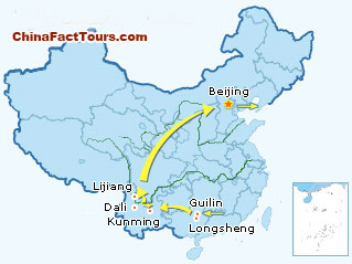 China tourist map