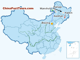 9-Day Inner Mongolia Tour Map