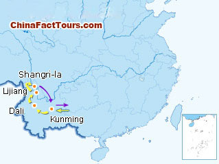 Yunnan Tour Map