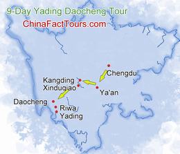 Yading Daocheng Map