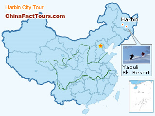 Harbin tourist map