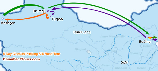 Silk Road Tourist Map