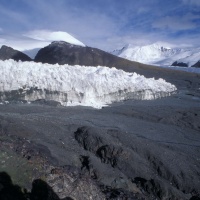 The glacier in Geladandong, the water source of the Yangtze